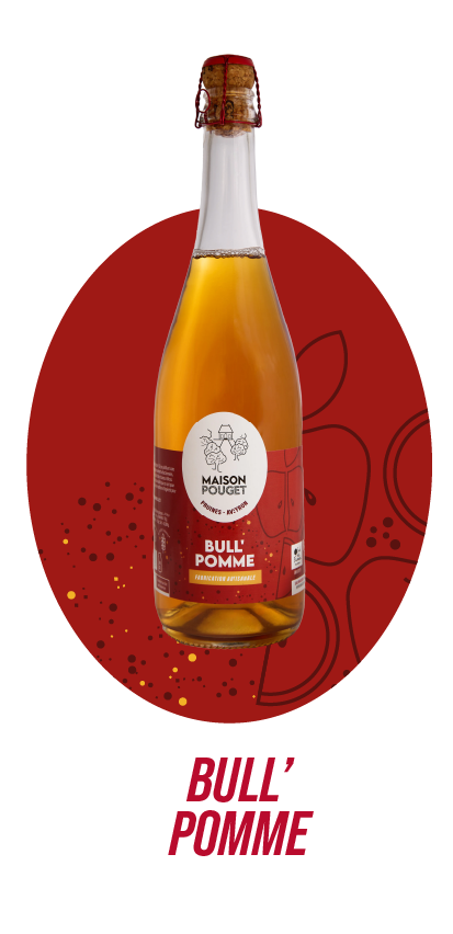 Bull de pommes de la Maison Pouget à Pruines en Aveyron