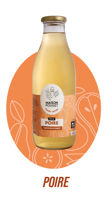 Jus de fruits de Poire de la Maison Pouget en Aveyron