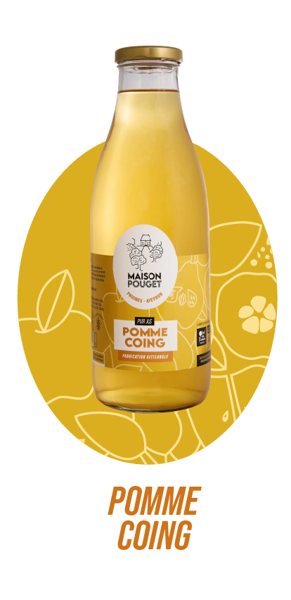 Jus de fruits de Pomme Coing de la Maison Pouget En Aveyron