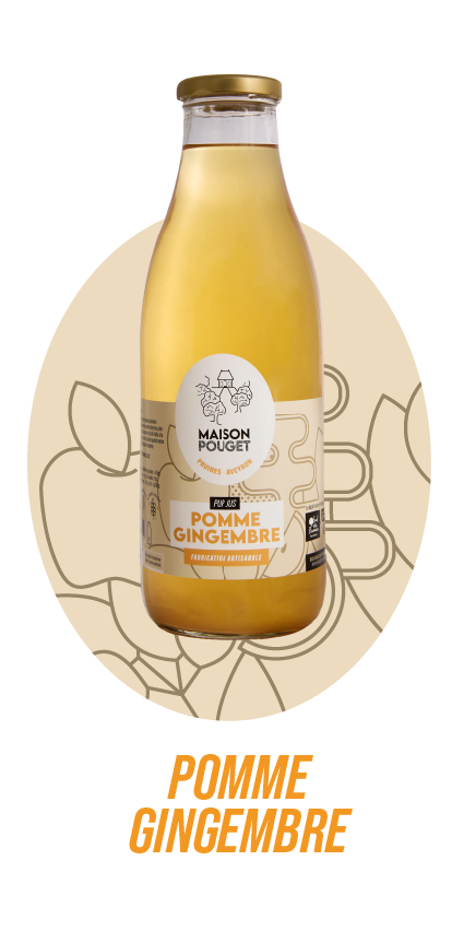Jus de fruits de Pomme Gingembre de la Maison Pouget En Aveyron