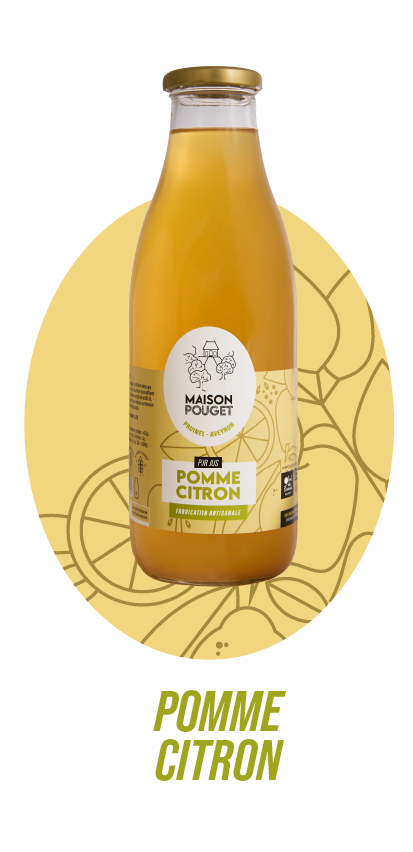 Jus de fruits de Pomme Citron de la Maison Pouget En Aveyron